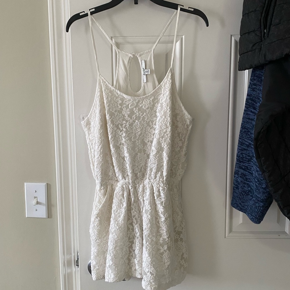 White lace jumpsuit